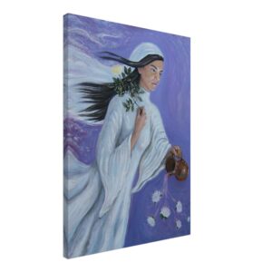 Kuan Yin Canvas Print – Goddess of Compassion, Healing Art Decor