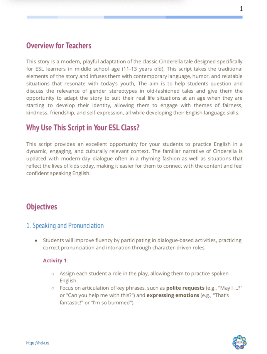 "A Modern Cinderella" Script théâtral en anglais pour Collège - Image 2